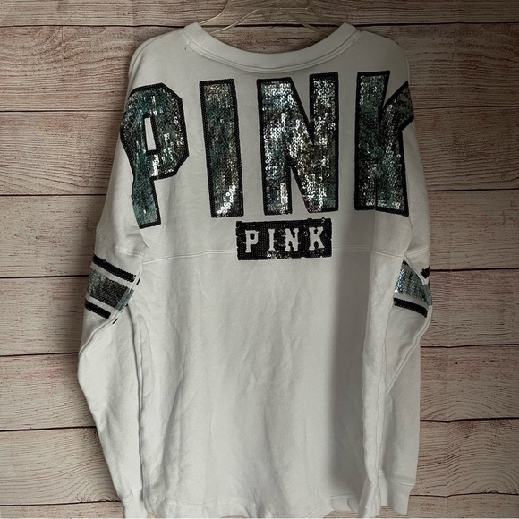 Victoria’s Secret limited edition sequin varsity shirt xs - Picture 1 of 6